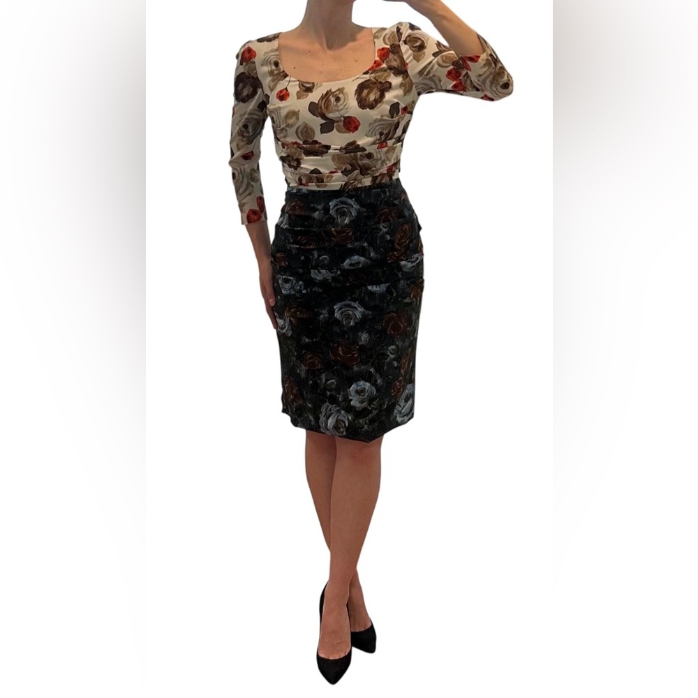 Vintage Dolce & Gabbana Floral Print Dress